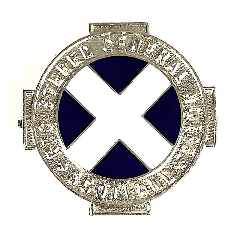 Registered General Nurse Scotland 1949 Hm Silver RGN Badge