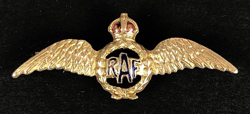 Royal Air Force Pilot's Wing RAF wartime sweetheart brooch