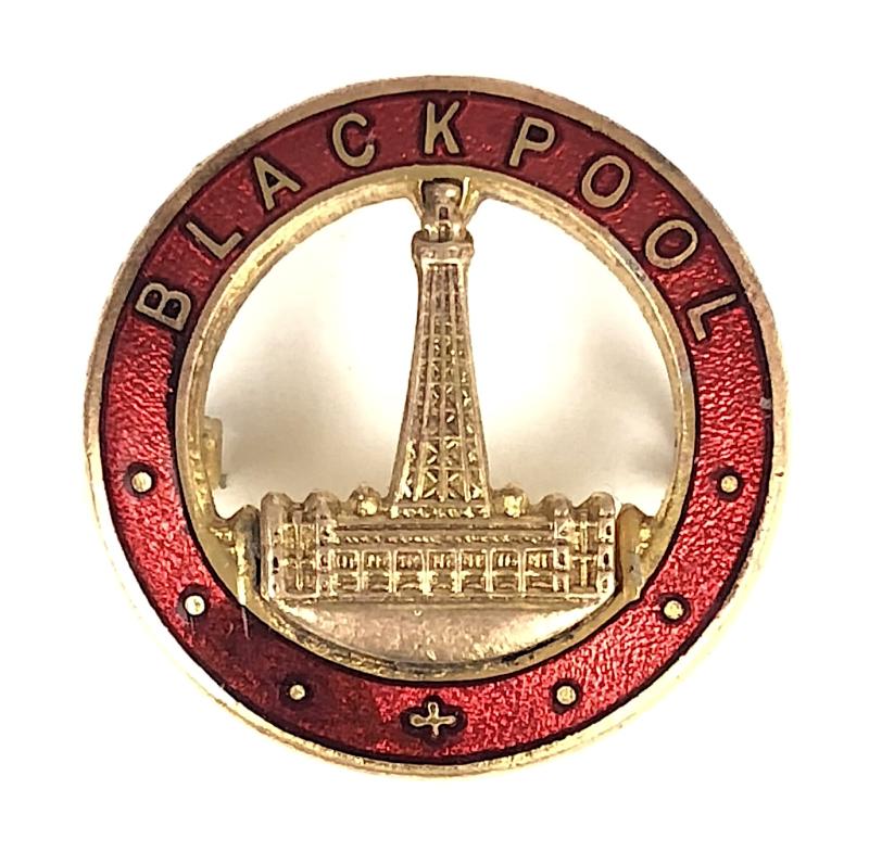Blackpool Tower souvenir pin badge by H.W.Miller Ltd