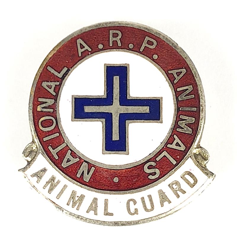 WW2 National ARP Animals Guard air raid precaution badge