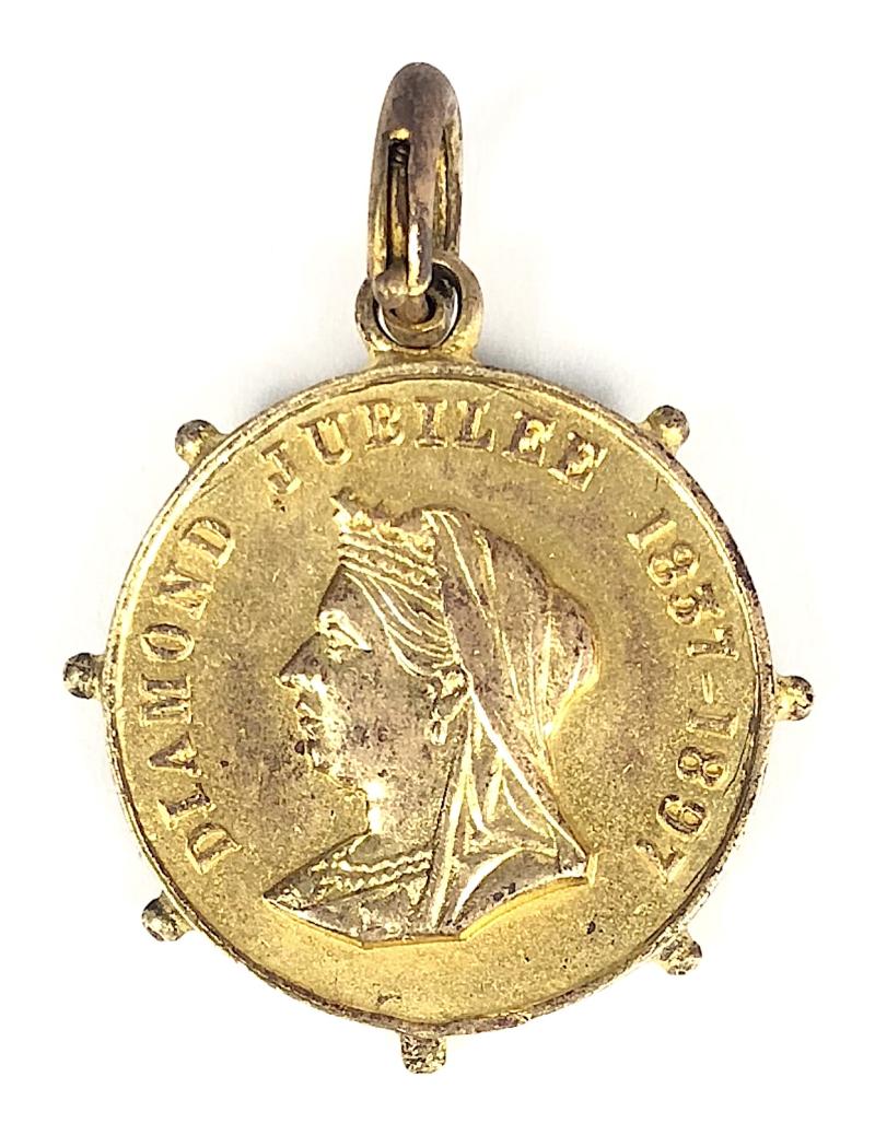 Primrose League Queen Victoria 1897 Diamond Jubilee Watch Fob
