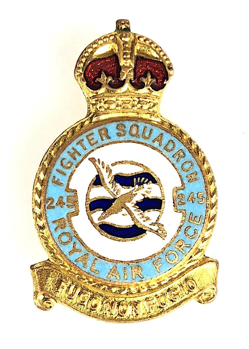 RAF No 245 Battle of Britain Northern Rhodesian Squadron badge H.W.Miller Ltd