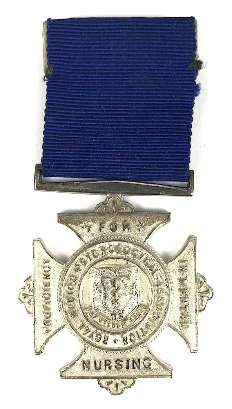 Royal Medico Psychological Assoc 1927 Silver Proficiency In Mental Nursing Medal