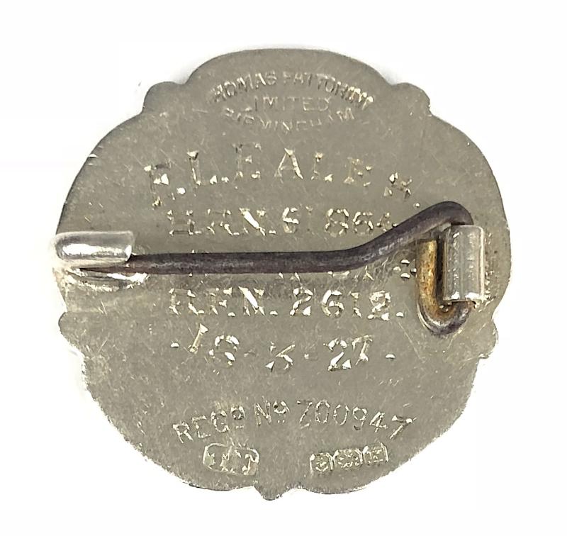 General Nursing Council SRN & Registered Fever Nurse Silver Badge