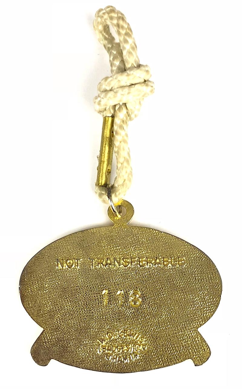 2002 Folkestone Racecourse Horse Racing Club Badge closed course Kent