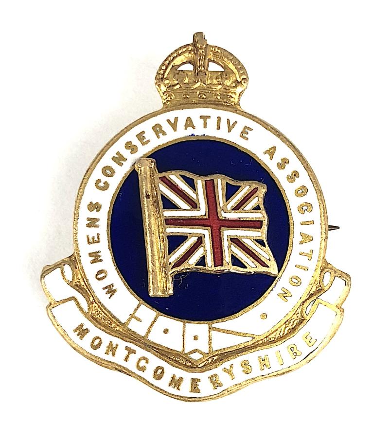 Womens Conservative Association Montgomeryshire Division political badge