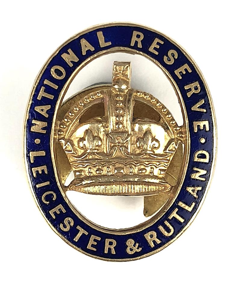 WW1 National Reserve Leicester & Rutland badge