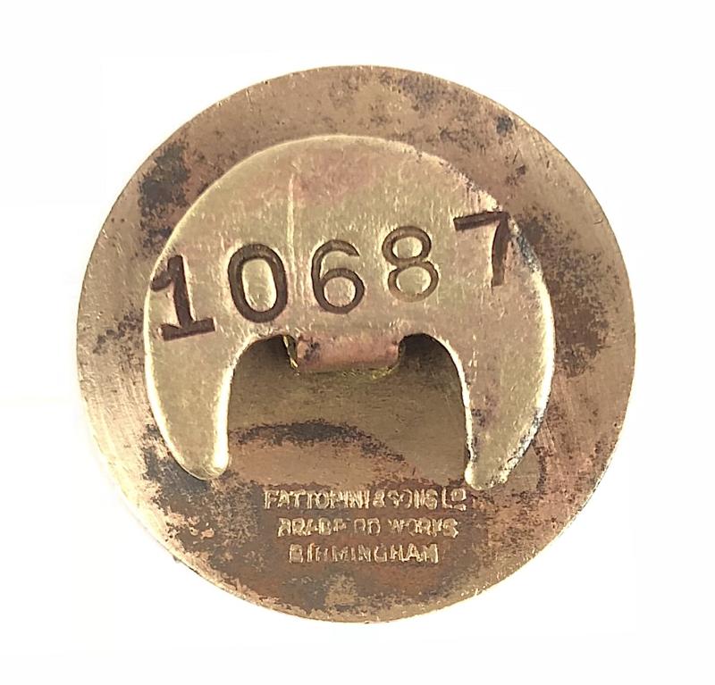 WW2 Leyland Motors Ltd war worker identification numbered badge