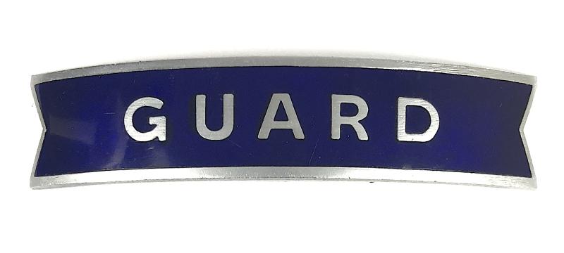 British Railways Eastern Region GUARD fishtail pattern cap badge J.R.Gaunt