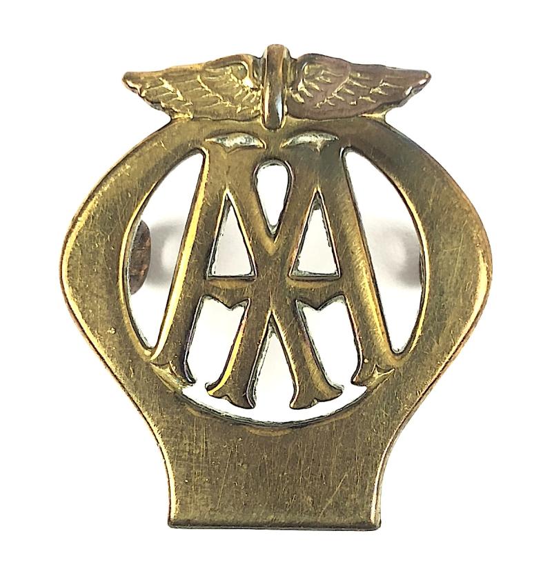 Automobile Association motorist breakdown AA patrolmans collar badge
