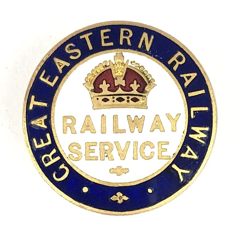 WW1 Great Eastern Railway On War Service Badge