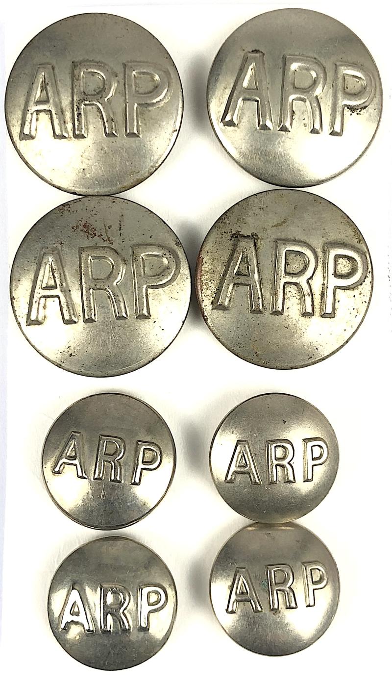 Air Raid Precautions bluette overall set of  ARP buttons