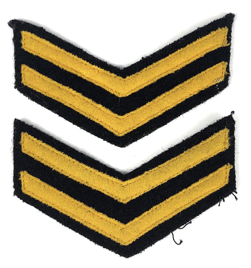 Civil Defence Senior Warden Pair of Felt Rank Chevrons