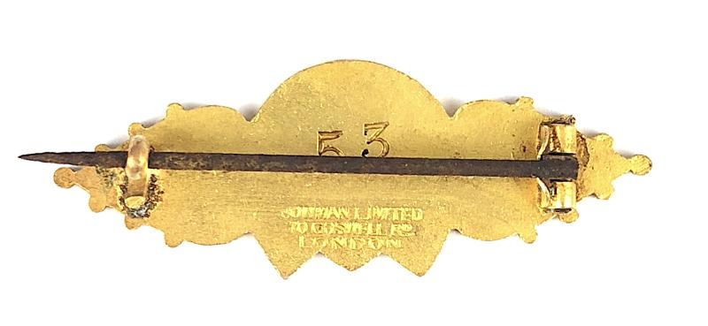 1897 Gatwick Racecourse Victorian period horse racing club badge No 53