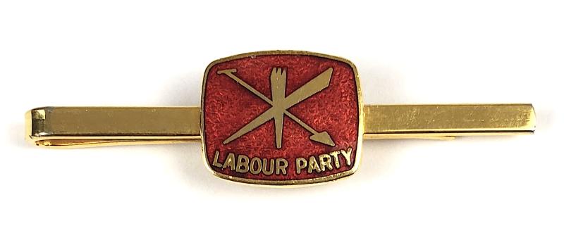 Labour Political Party supporters enamel tie bar badge