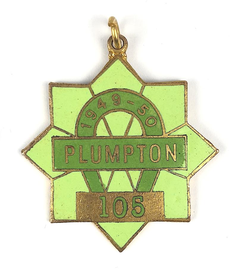 1949 - 50 Plumpton Racecourse Horse Racing Club Badge