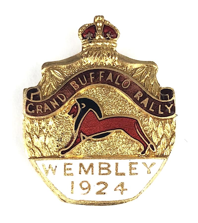 1924 British Empire Exhibition Wembley Grand Buffalo Rally Badge