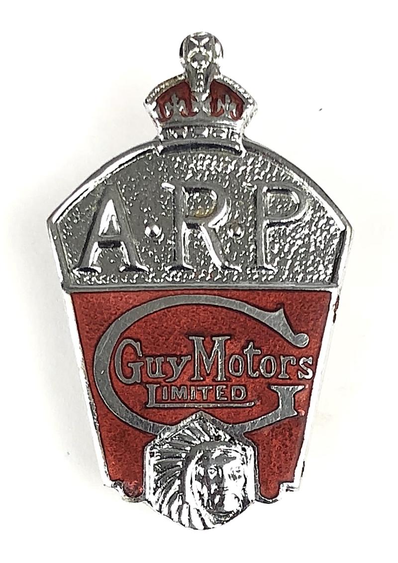 Guy Motors Ltd Air Raid Precautions ARP Badge Wolverhampton