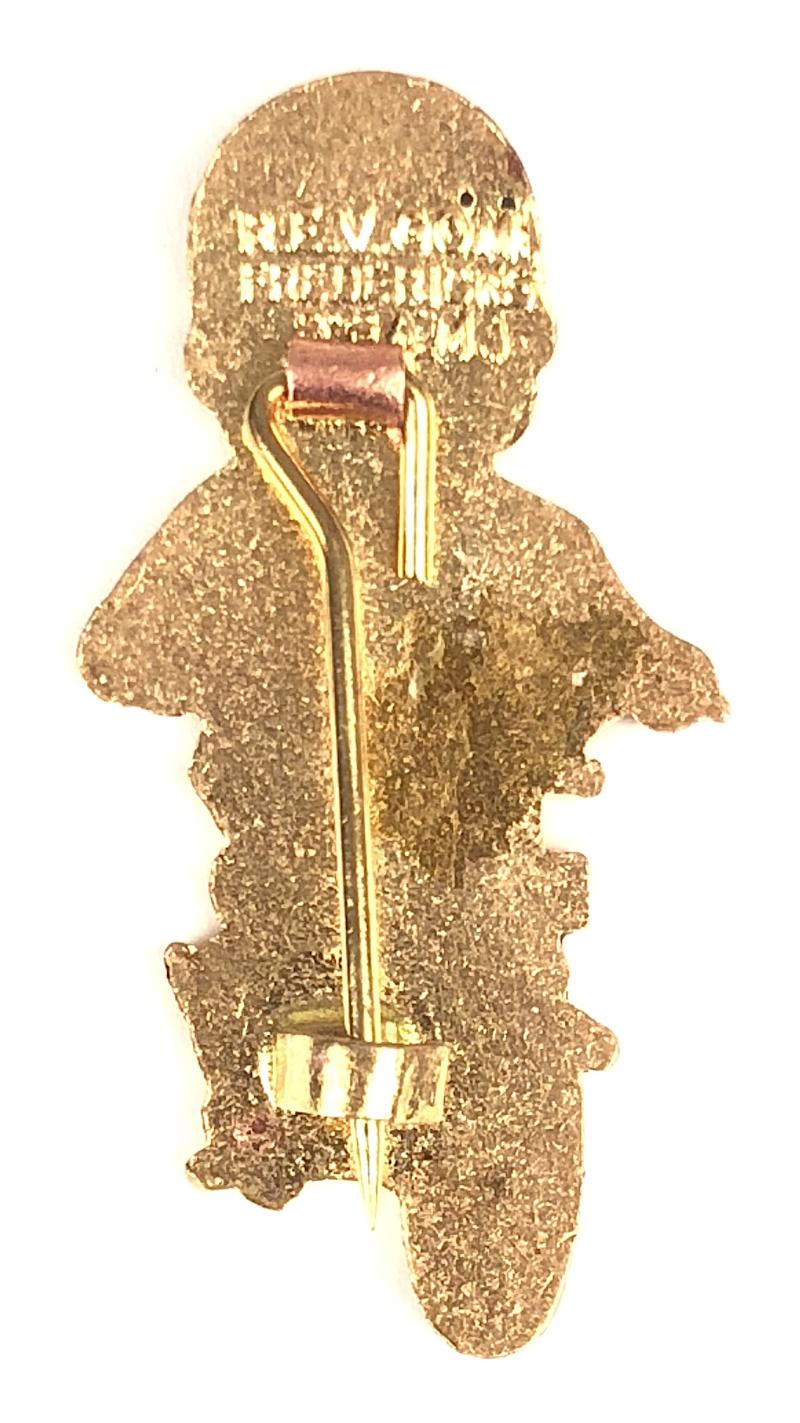 Robertsons 1970s Golly motorcyclist advertising badge