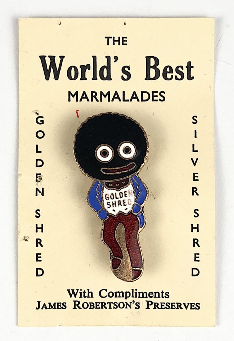 Robertsons Golly standard white waistcoat advertising badge Melson Products