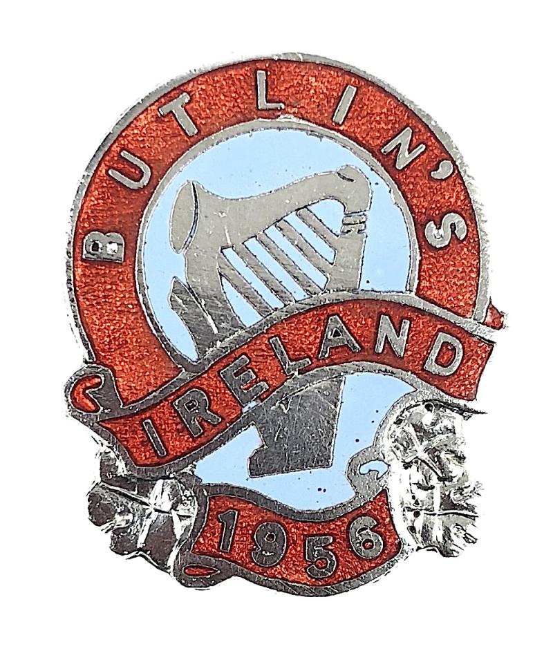 Butlins 1956 Mosney Ireland holiday camp irish harp badge