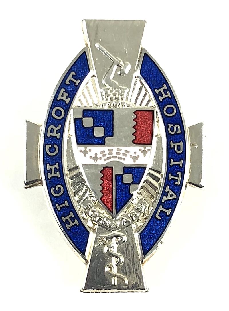 Highcroft Hospital Birmingham RMN Trained Nurse Badge