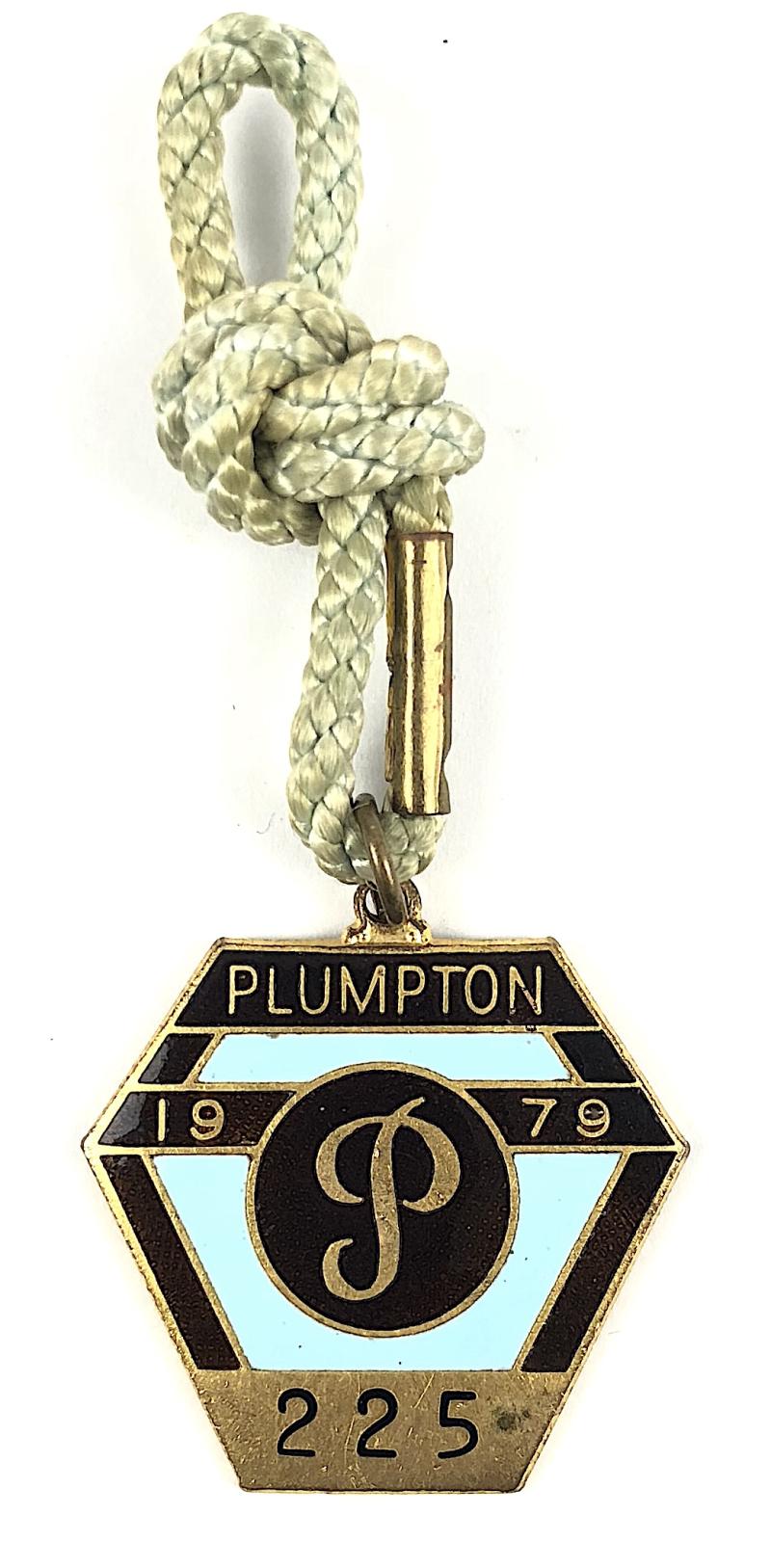 1979 Plumpton Racecourse horse racing club badge East Sussex