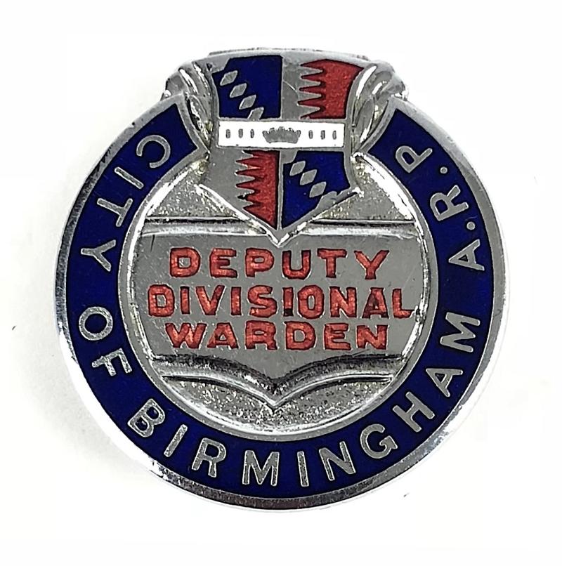 City of Birmingham Deputy Divisional Warden A.R.P. Badge