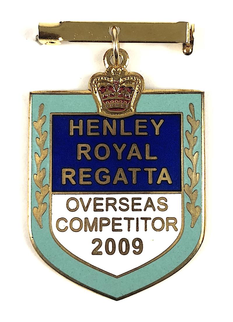 Henley Royal Regatta Overseas Competitor 2009 Numbered 2 badge