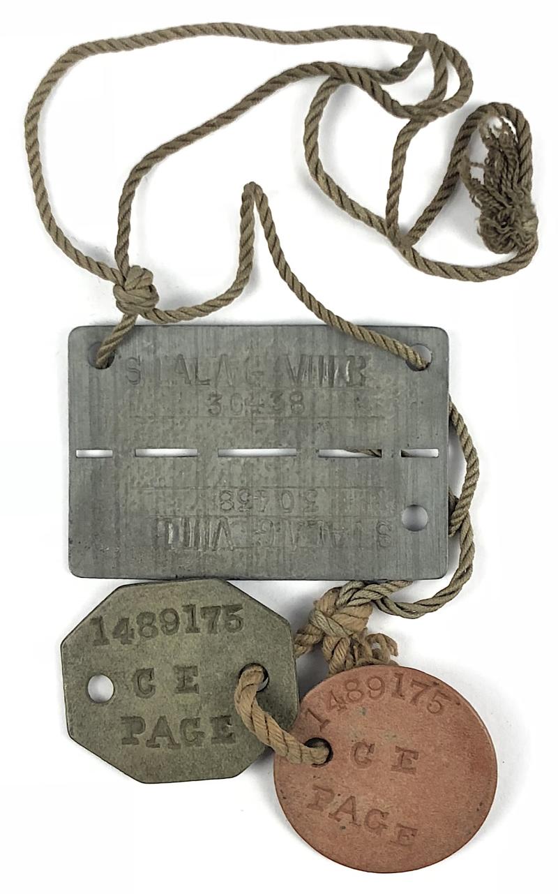 WW2 Royal Artillery North Africa Campaign POW Dog Tag ID badges