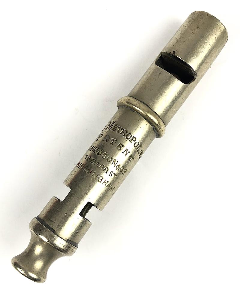 The Metropolitan Double Composite Model J.Hudson Whistle c.1895