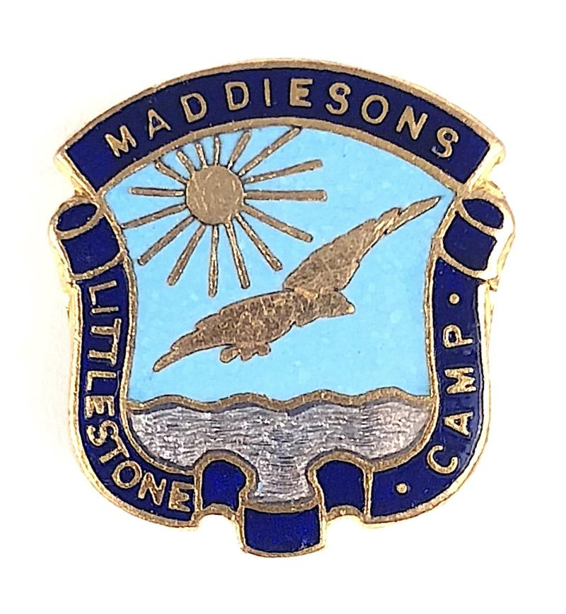 Maddiesons Littlestone Holday Camp Badge Kent