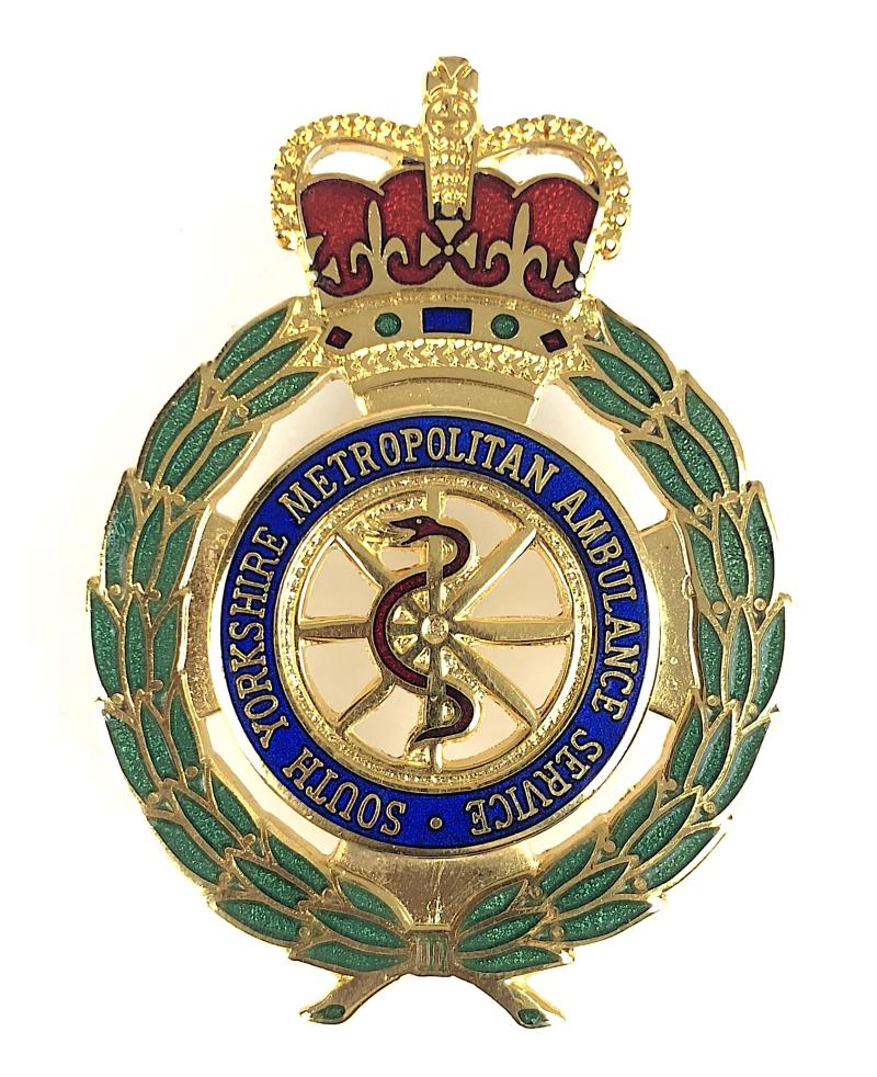 South Yorkshire Metropolitan Ambulance Service Cap Badge c.1974 -1992