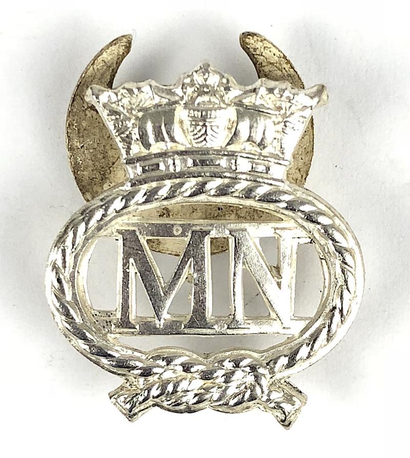 Merchant Navy official issue MN war service silver badge