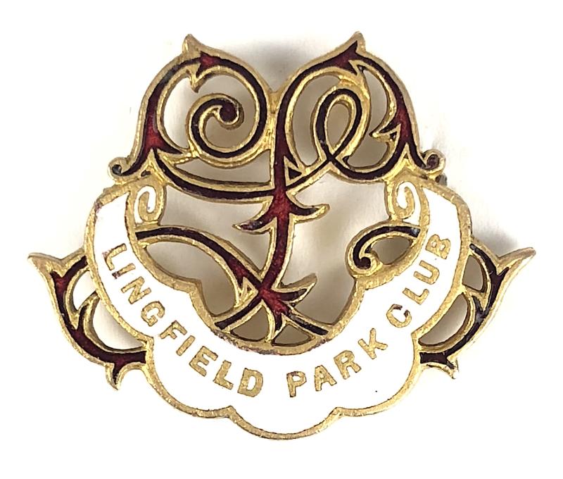 Lingfield Park Racecourse Victorian horse racing club badge PIN ABSENT