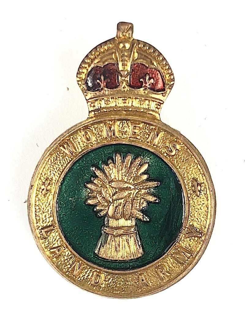 WW2 Womens Land Army WLA hat and uniform badge variant