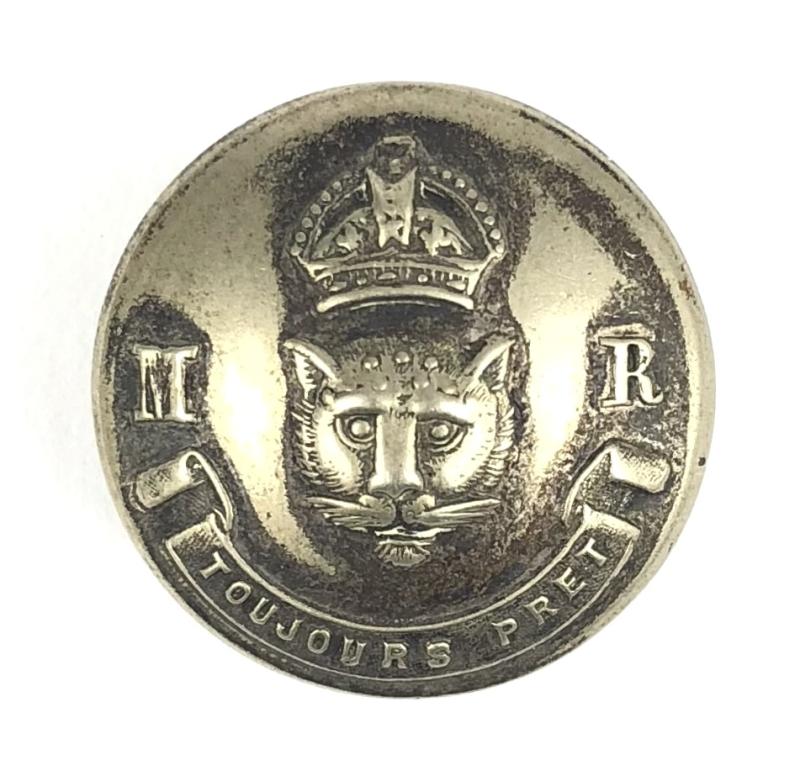 New South Wales Mounted Rifles White Metal Button Stokes post 1901