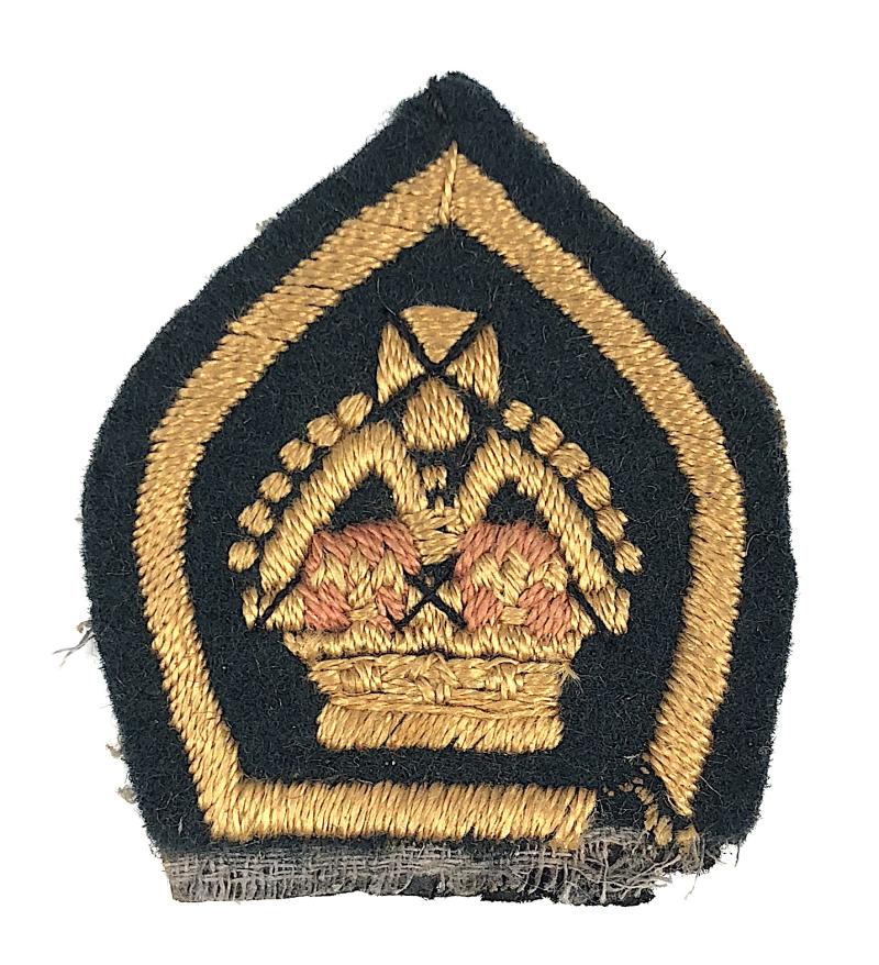 King's Scout green serge cloth badge c.1909 no words