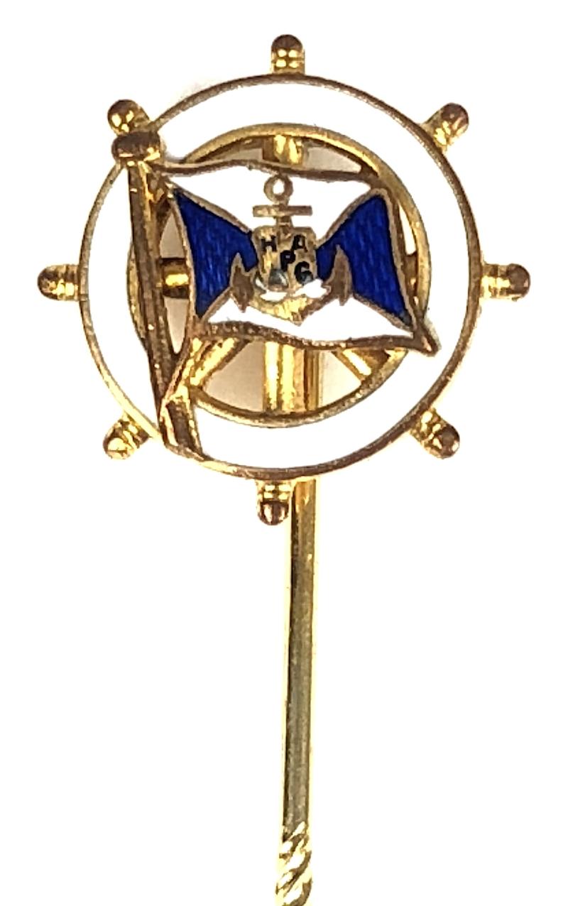 Hamburg America Line Flag Cravat Pin Badge