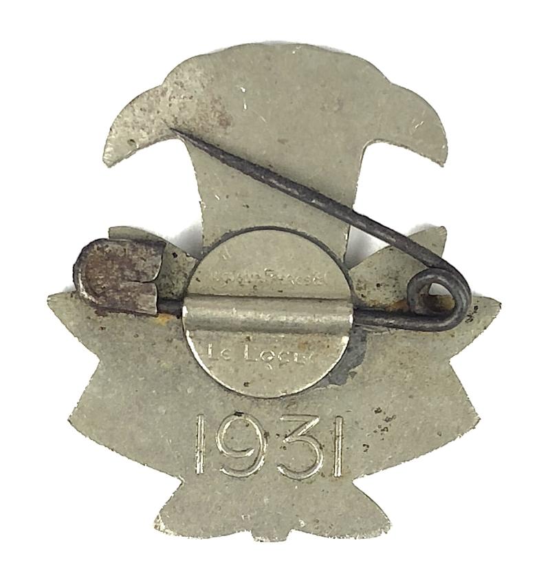Rover Moot 1931 Kandersteg OFFICIAL Issue Scout Badge Huguenin Freres & Co Le Locle