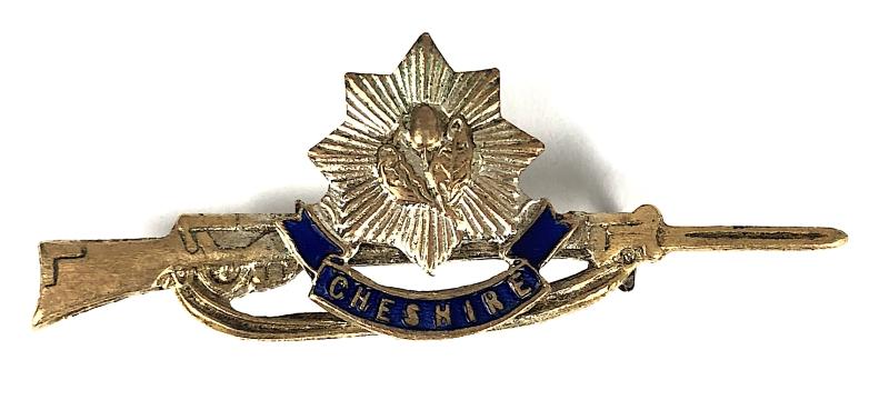 WW1 Cheshire Regiment Rifle sweetheart brooch
