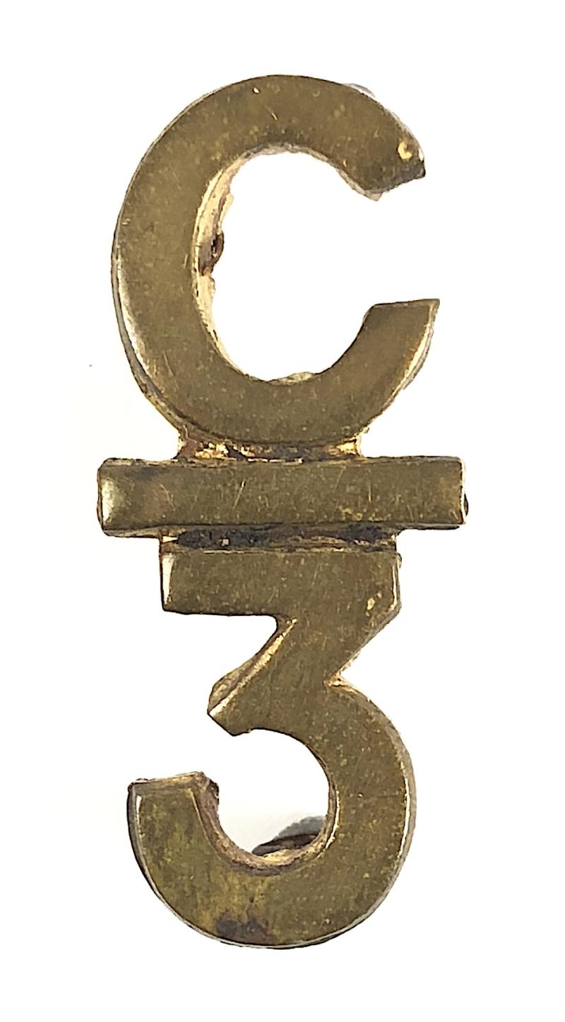 WW1 Canadian 3rd Infantry Battalion Toronto Regiment Collar Badge by Tiptaft