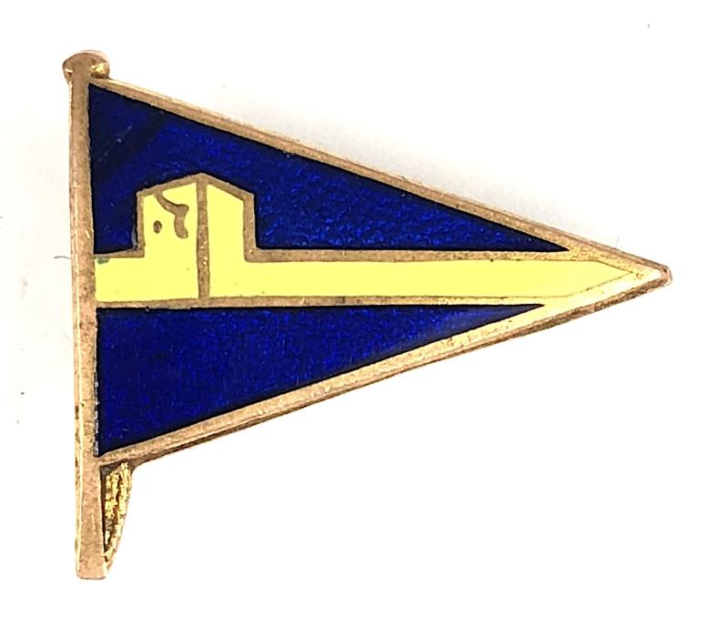 Portchester Sailing Club Pennant Flag Pin Badge c.1940's
