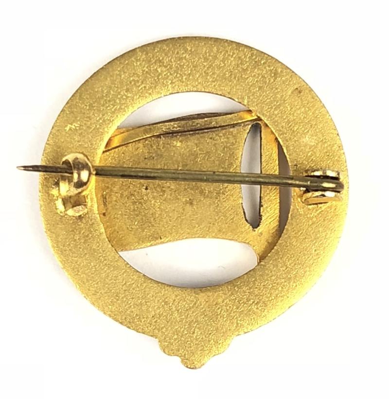 American Line Company Flag gilt and enamel pin badge