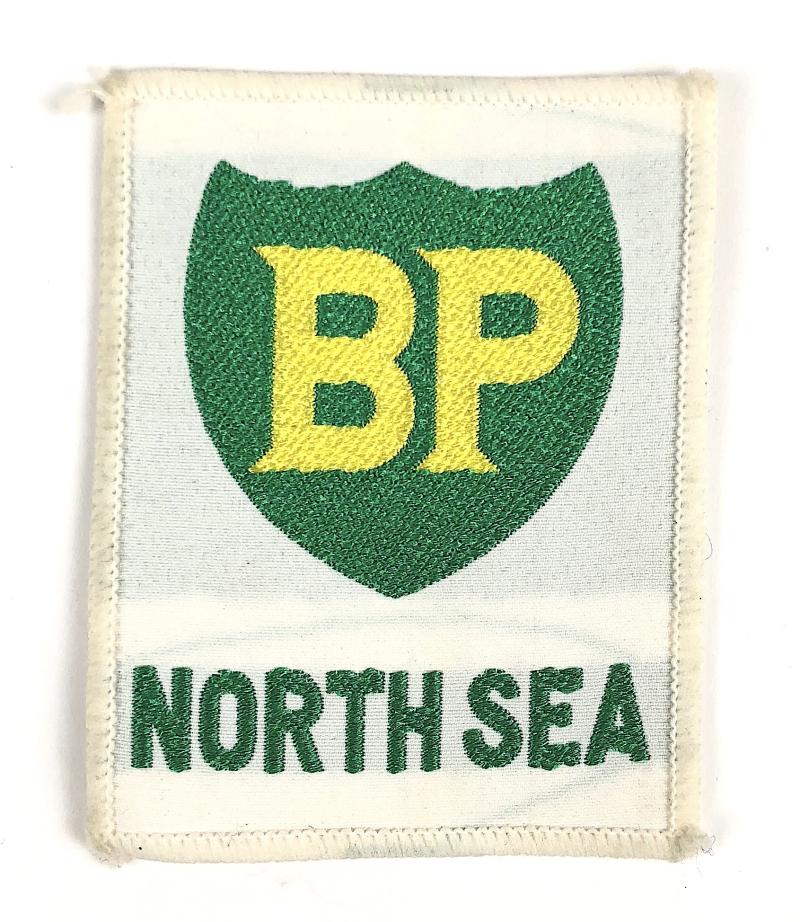British Petroleum BP North Sea Oil Cloth Badge