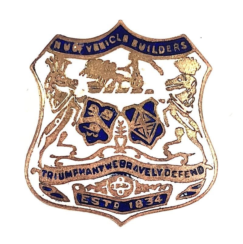 National Union of Vehicle Builders trade union badge
