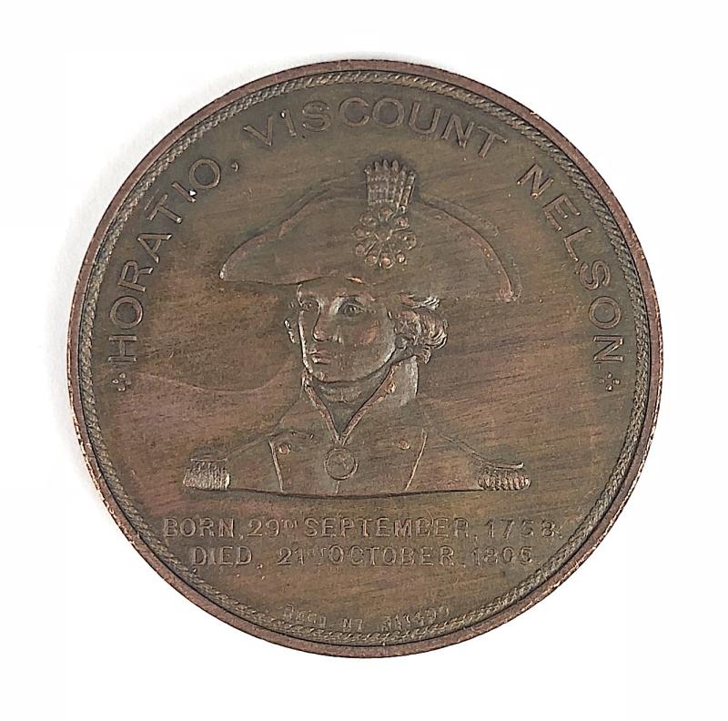 Commemorative Copper Medal From Nelsons Flagship HMS Foudroyant