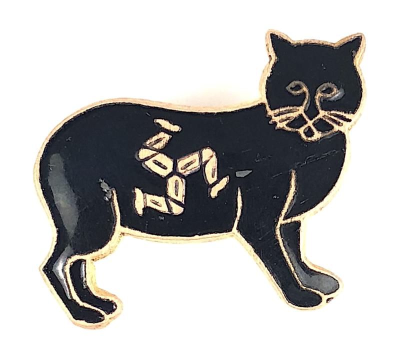 Lucky Manx Cat No Tail - But Lots of Luck, Isle of Man badge