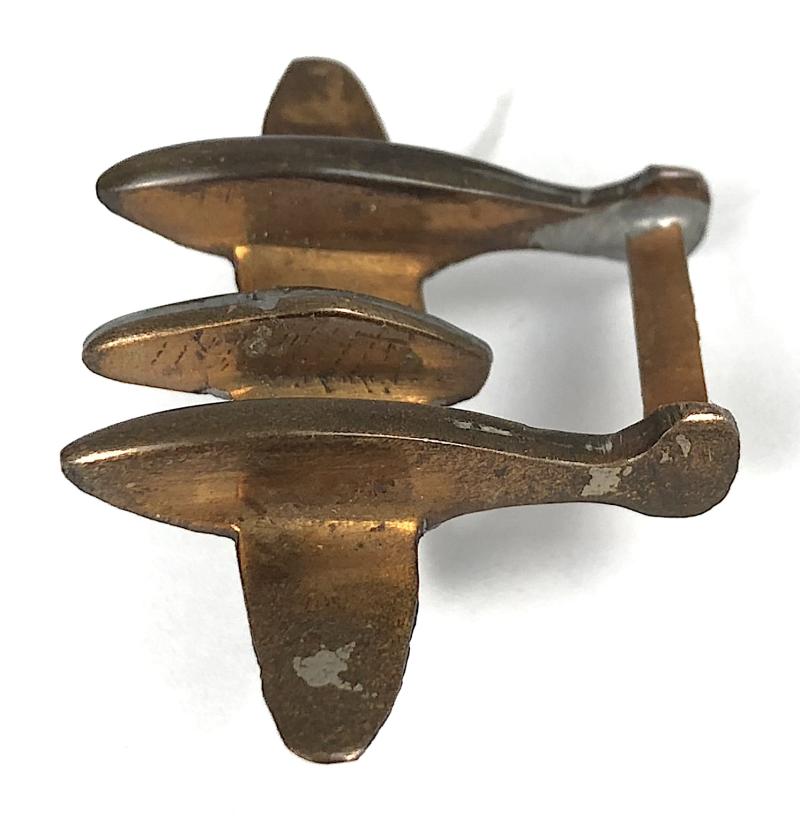 USAF Lockheed P-38 Lightning Fighter Plane copper penny fundraising badge