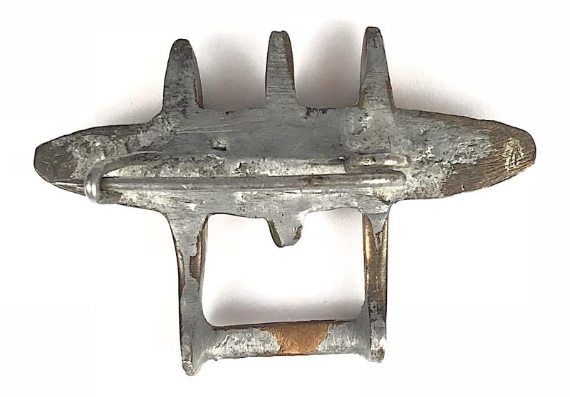 USAF Lockheed P-38 Lightning Fighter Plane copper penny fundraising badge